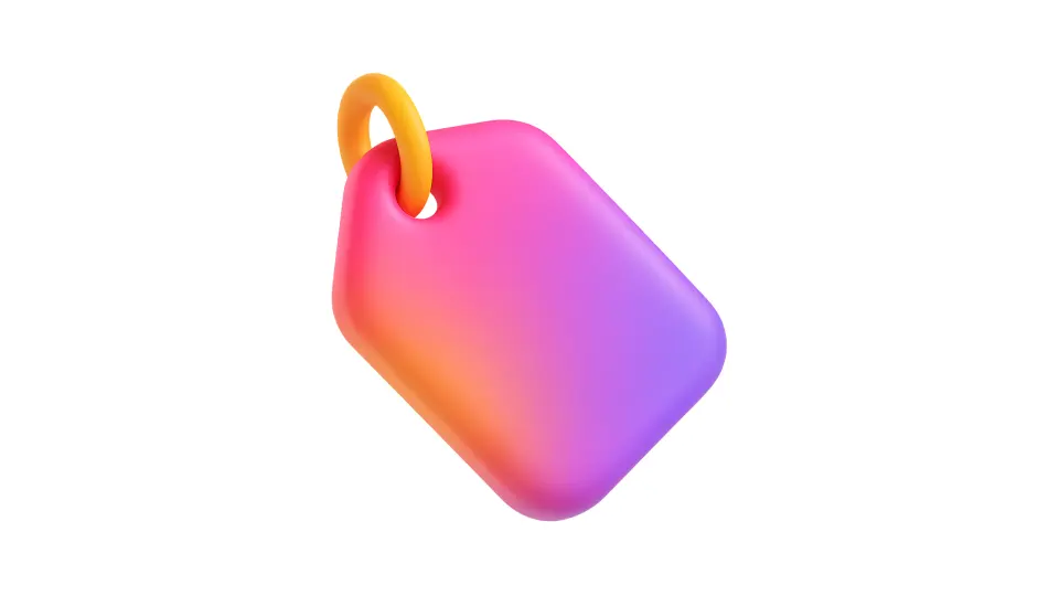Gradient tag symbolizing brand visibility in AI recommendations.