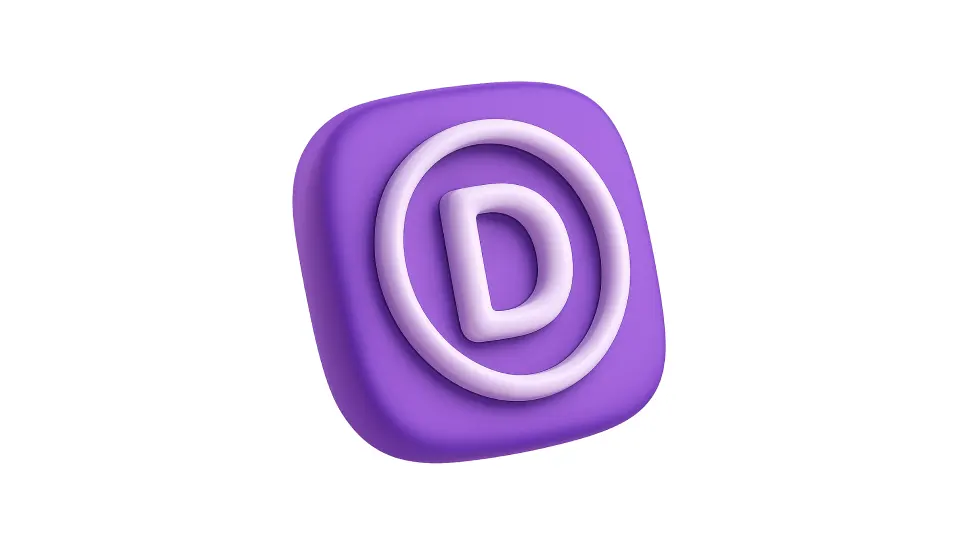 Divi 5 logo representing the new React-powered redesign and improved design system.